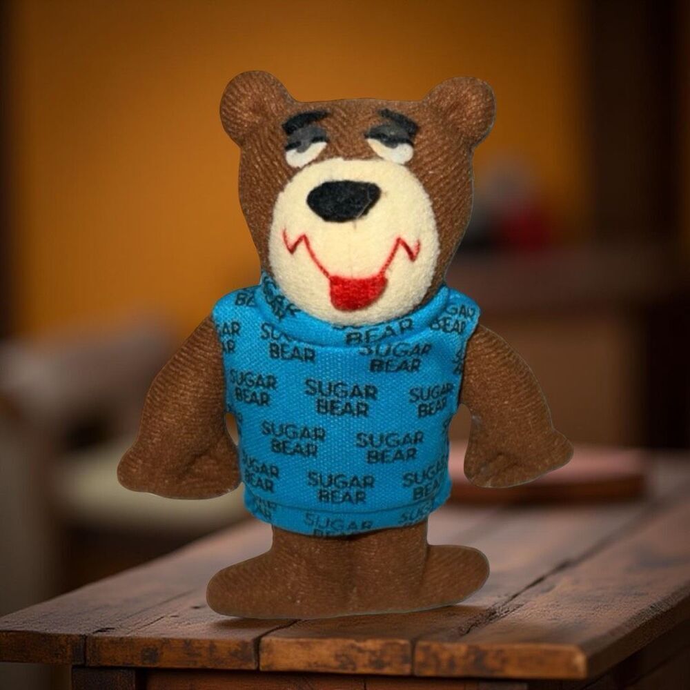 Vintage General Mills Sugar Bear Sugar Puff Cereal Plush 4.5” P12